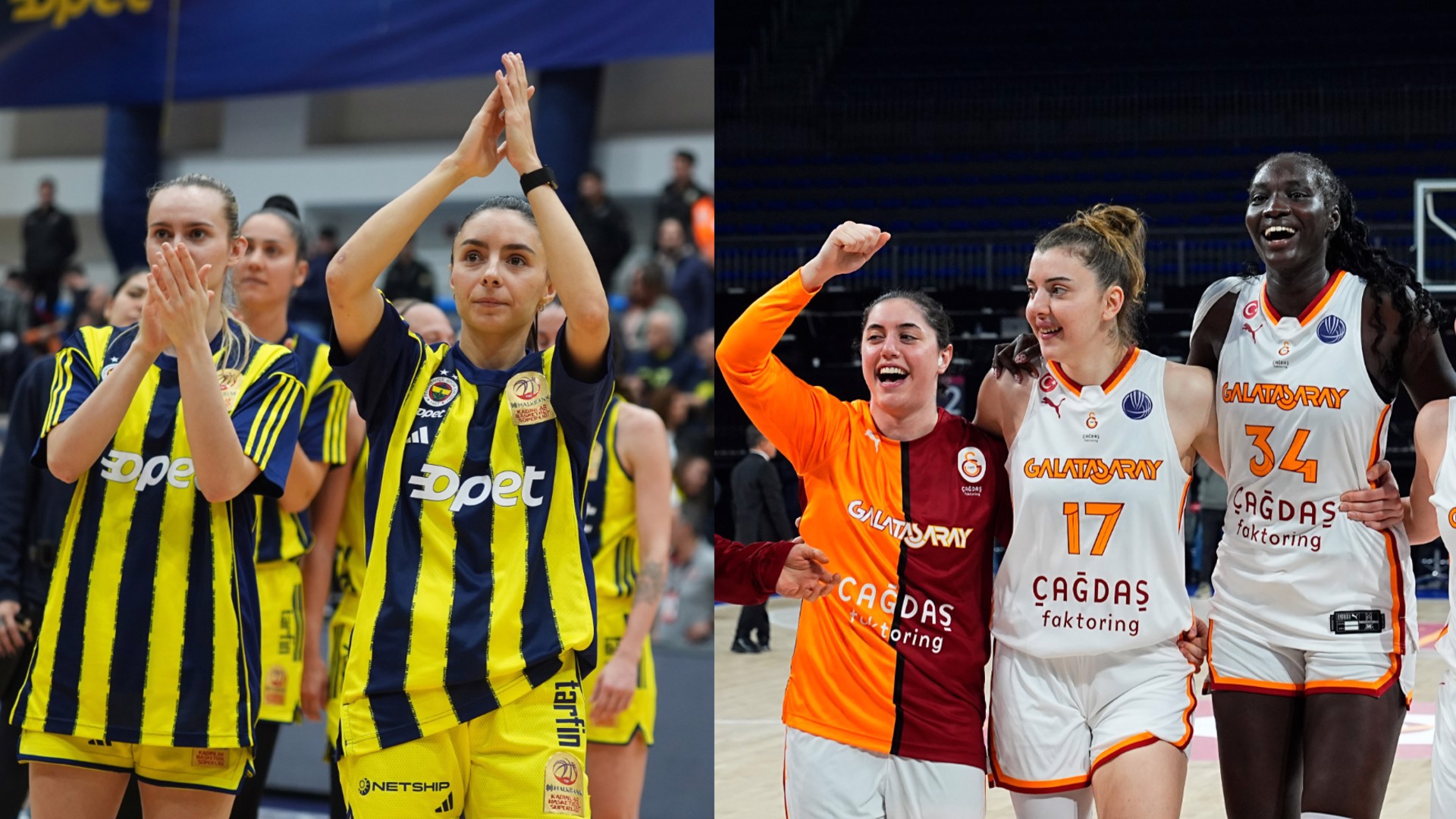 Fenerbahçe ile Galatasaray parkede