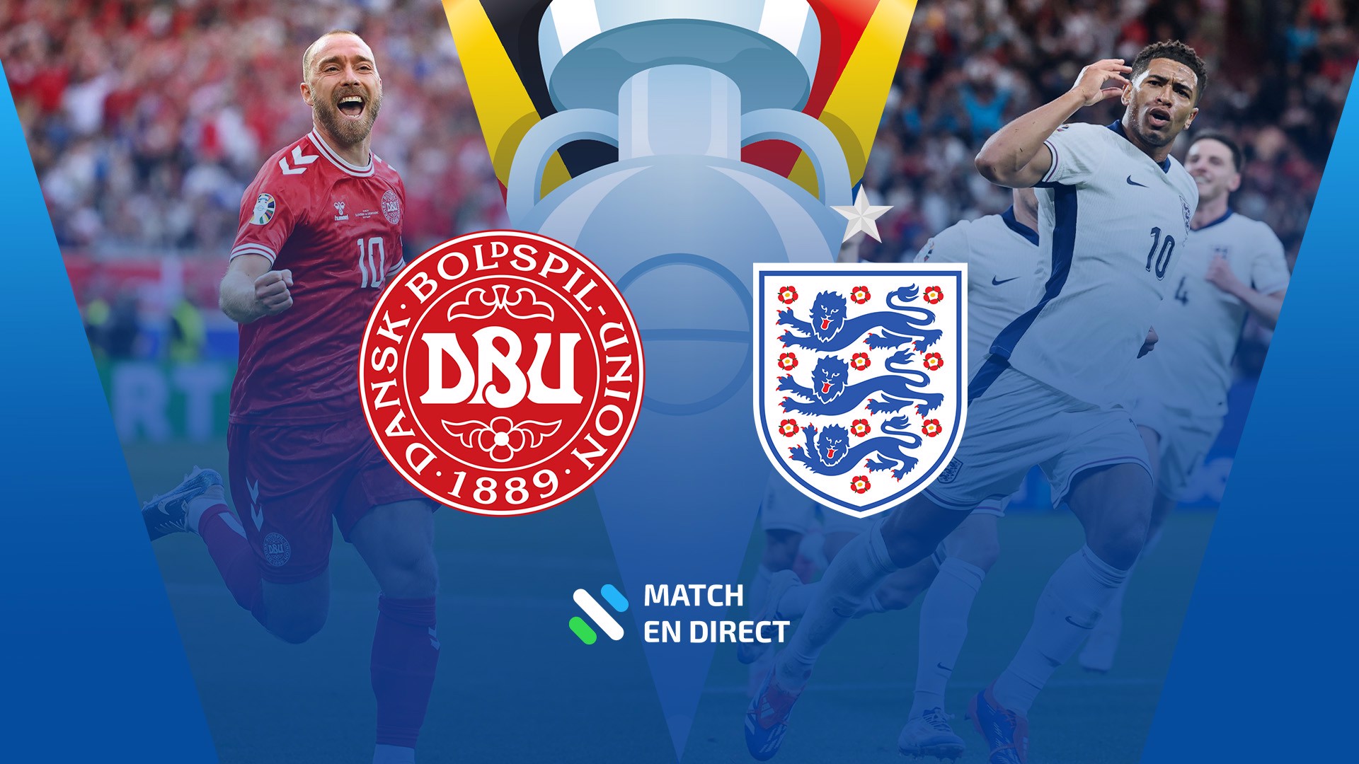 À quelle heure et sur quelle chaîne suivre le match entre Danemark et Angleterre ?