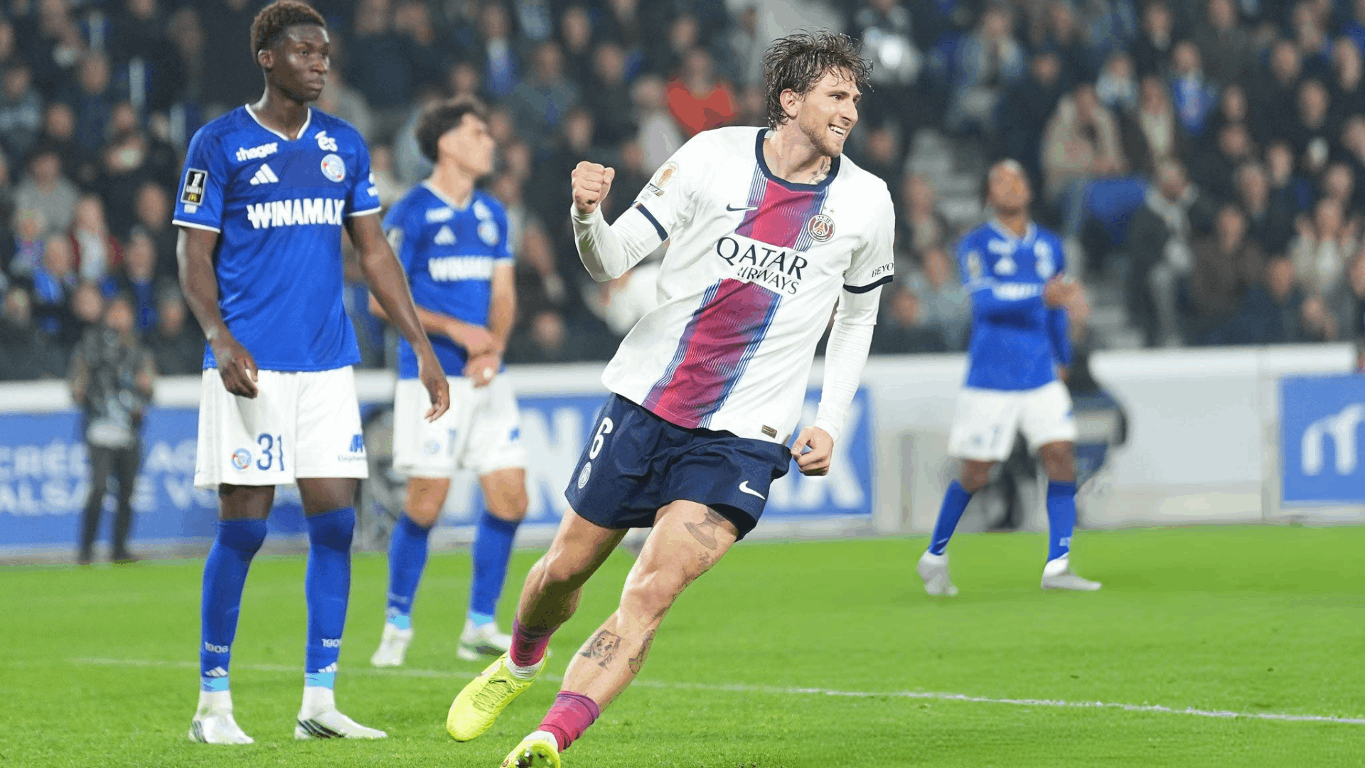 Paris s’impose sur le fil sur la pelouse de Strasbourg