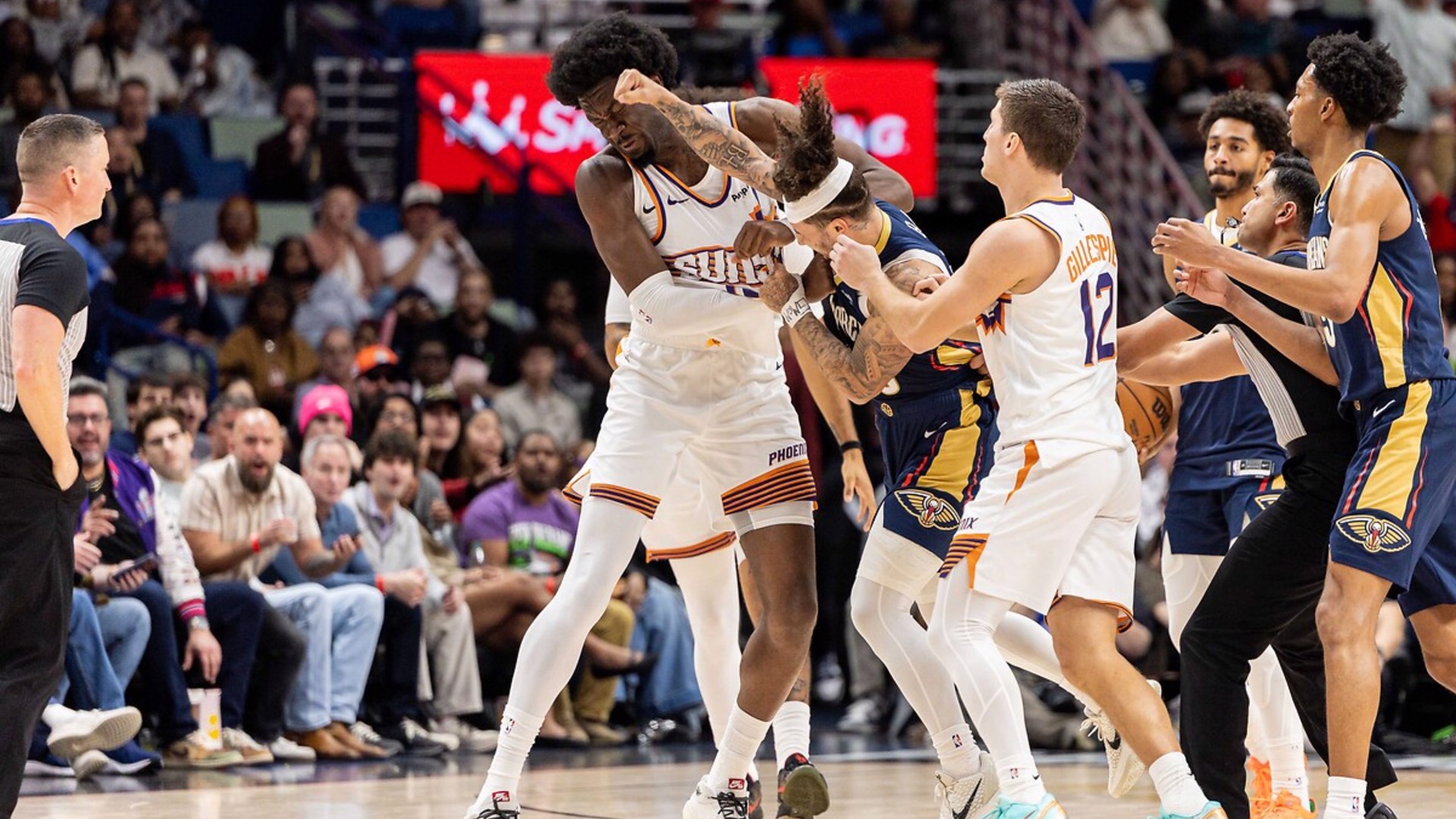 NBA'de yumruk yumruğa kavga
