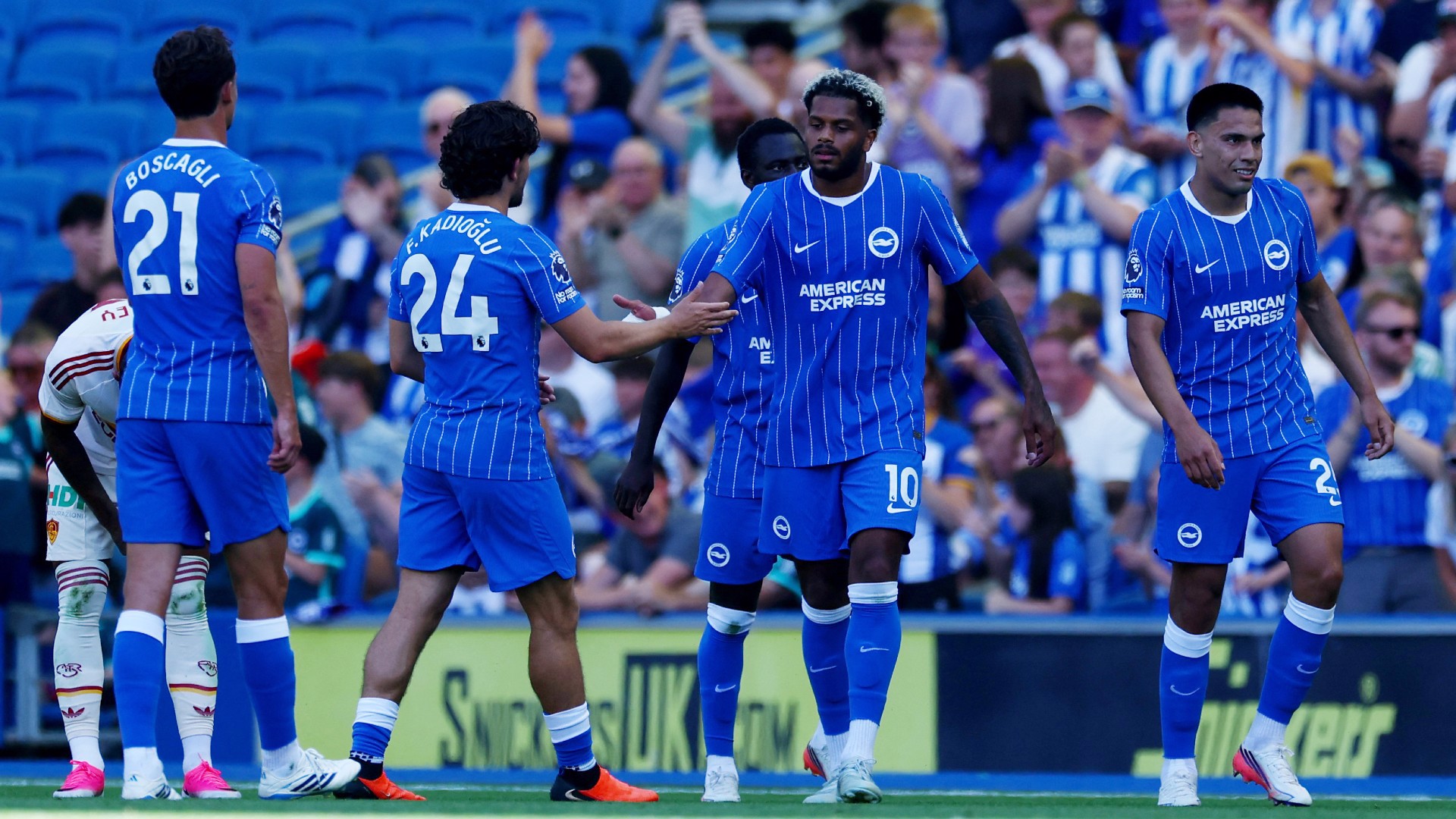 Brighton, Roma'yı 3 golle yendi